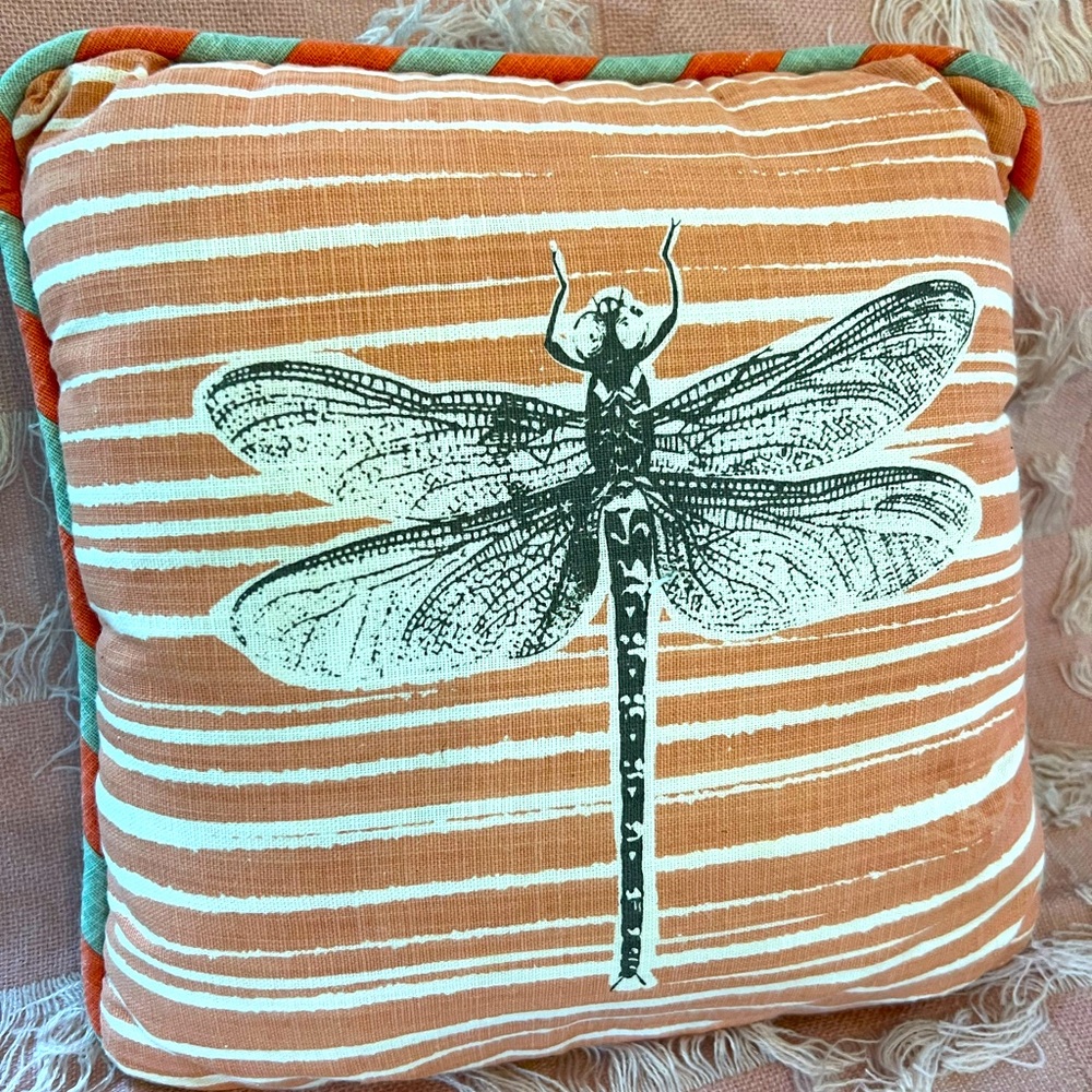 Anthropologie🌼Dragonfly Mini Pillow